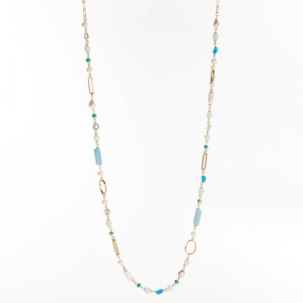 Ashley Cooper(tm) Chain Link Beaded Layered Necklace - image 