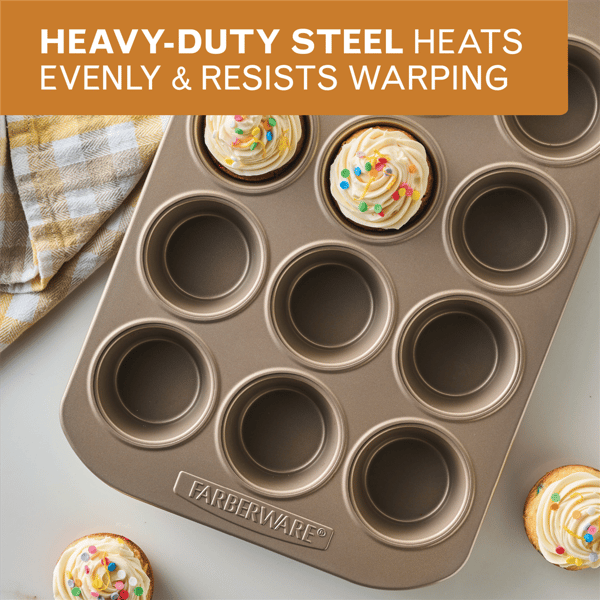 Farberware® Bakeware Nonstick 12-Cup Muffin Pan