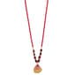 Ashley Cooper(tm) Fuchsia Cord Necklace with Stone Shell Pendant - image 1