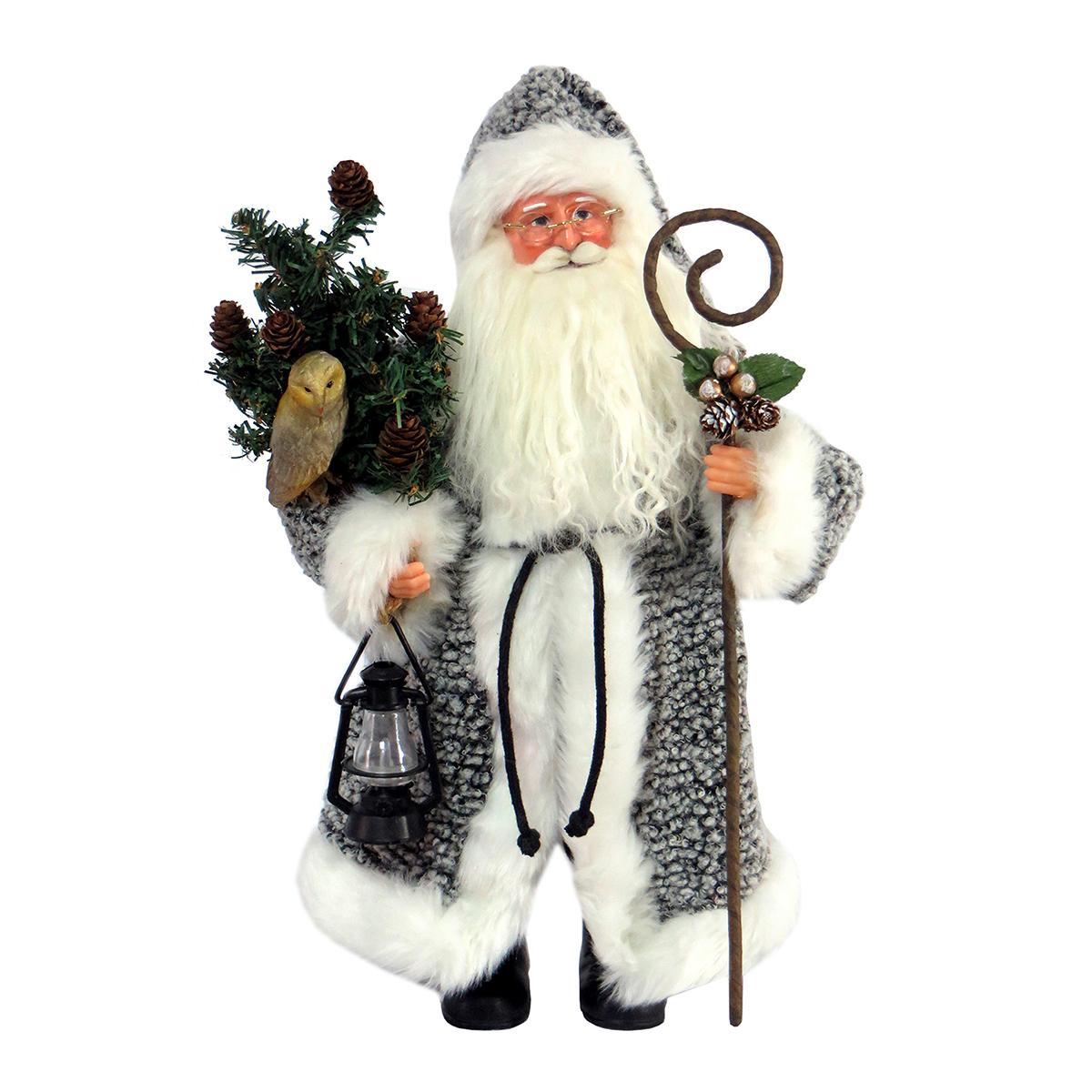 Santa’s Workshop 15in. Santa and Owl Figurine