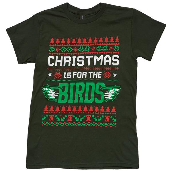 Mens Ugly Christmas Birds Short Sleeve Tee - image 