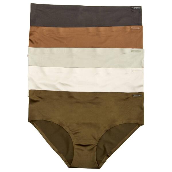 Womens Danskin 5pk. Bonded Shiny Hipster Panties DS1966-5PKJ - image 