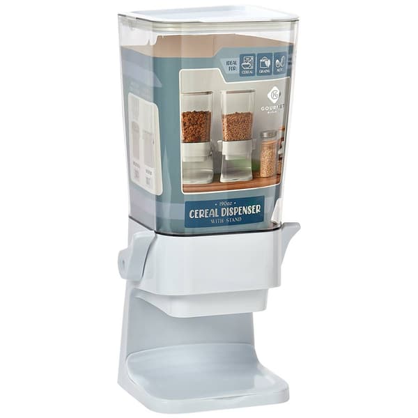 Gourmet Kitchen White 190oz. Cereal Dispenser - image 