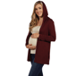 Plus Size 24/7 Comfort Apparel Hooded Maternity Cardigan - image 2