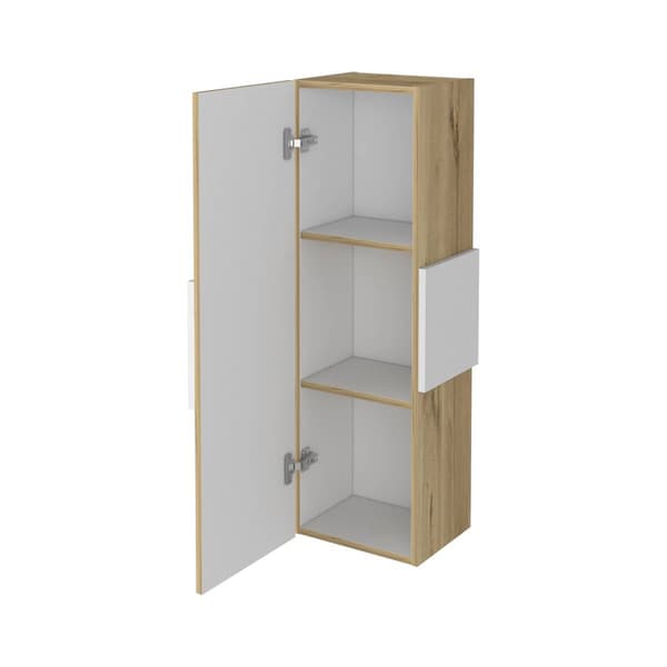 FM FURNITURE Nottingham Light Oak Medicine Cabinet