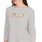 Petite Ruby Rd. Must Haves II Holiday Dogs Stripe Tee - image 5