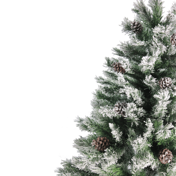 Northlight 7ft. Medium Flocked Angel Pine Christmas Tree