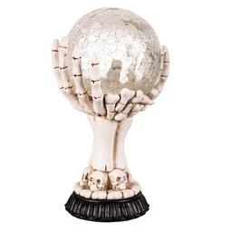 Evergreen LED Skull Hand Globe Statuary