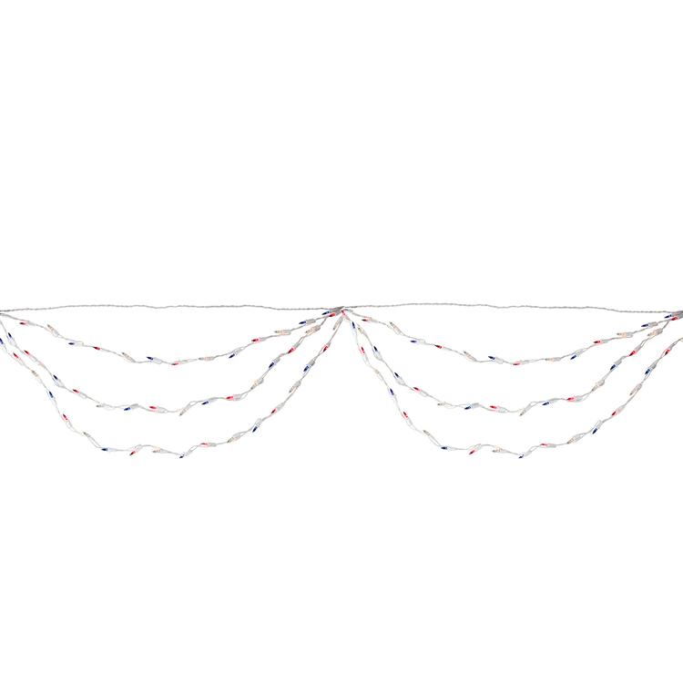 Northlight Seasonal 100ct. Multi July 4th Mini Swag Light Set