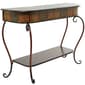 9th & Pike® Dark Brown Traditional Metal Console Table - image 2