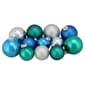 Northlight Seasonal 96ct Turquoise&#44; Blue&#44; & Silver Glass Ornament - image 1