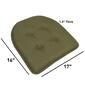 Sweet Home Collection Solid U-Shaped Memory Foam Chair Cushions - image 4