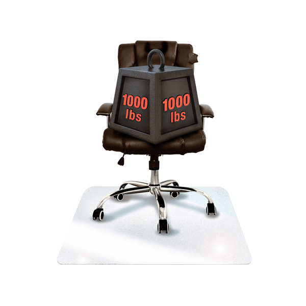 Floortex® Glaciermat® Heavy Duty Glass Chair Mat