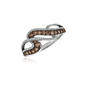 Le Vian Chocolatier(R) White Gold/Diamond Intertwined Cocktail Ring - image 1