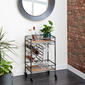 9th & Pike&#174; Chinese Fir And Metal Industrial Bar Cart - image 2