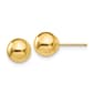 Gold Classics&#40;tm&#41; 14kt. Gold 7mm 3D Ball Stud Earrings - image 1