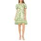 Womens MSK Puff Slv Print Cttn Shirtdress - image 1