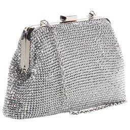 Jessica McClintock Phyllis Diamond Mesh Clutch