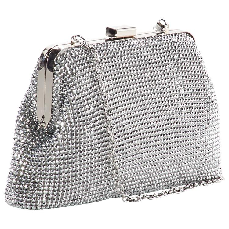 Jessica McClintock Phyllis Diamond Mesh Clutch