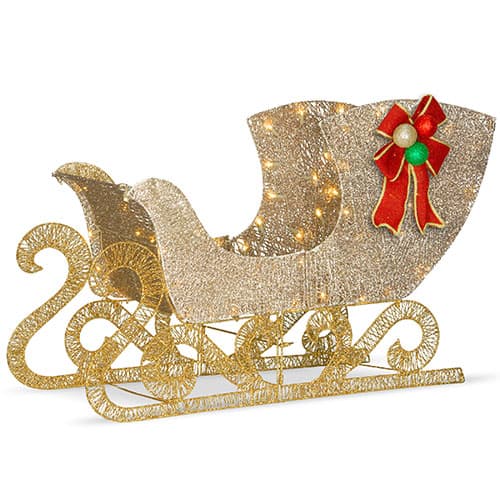 National Tree 38in. Crystal Splendor Sleigh - image 