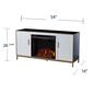 Southern Enterprises Daltaire Electric Fireplace w/ Media Storage - image 4