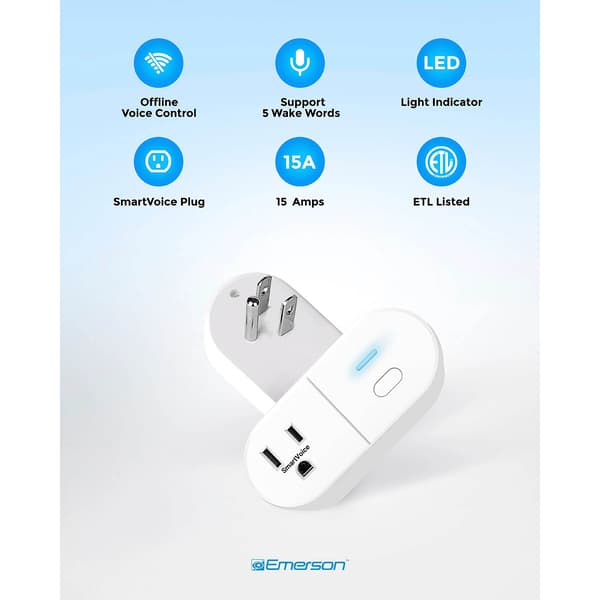 Emerson Smartvoice Single Outlet Plug