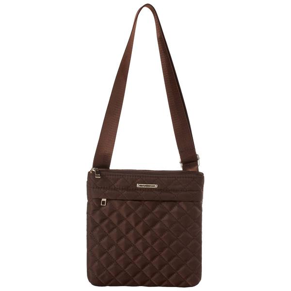 Julia Buxton Quilted Nylon Crossbody - image 
