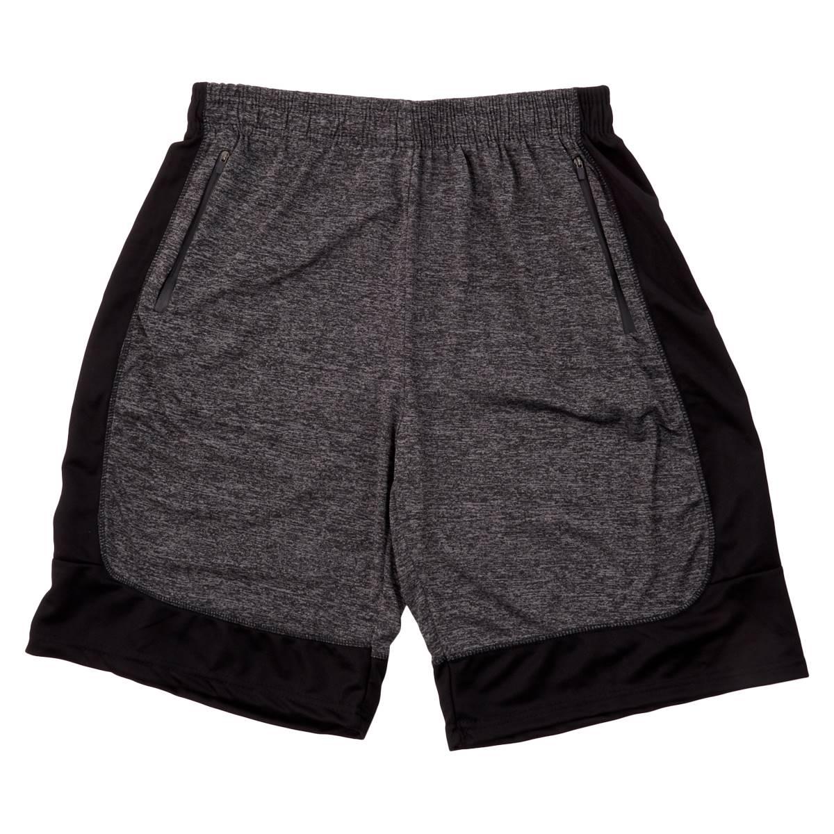 Mens Cougar® Sport Active Shorts with Mesh - Black