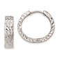 Gold Classics&#40;tm&#41; 14kt. White Gold Diamond Hoop Earrings - image 1