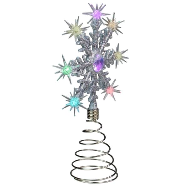 Northlight Seasonal 11in. LED Snowflake Christmas Tree Topper