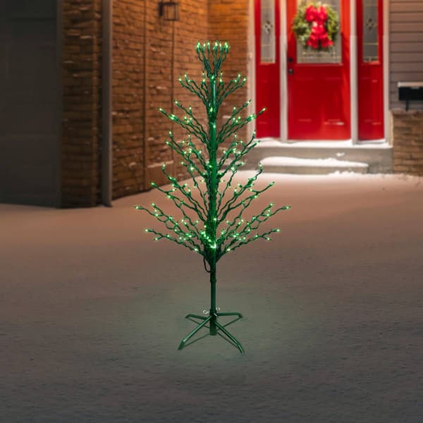 Northlight Seasonal 4ft. Pre-Lit Slim Cascade Twig Christmas Tree