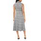 Womens MSK Sleeveless Mock Neck Belted Plaid Midi Dress - image 2