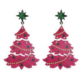 Christmas Tree Drop Earrings