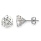 True Light(tm) 8.0mm Round Moissanite Martini Post Earrings - image 1