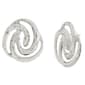 Steve Madden Vintage Silver Spiral Post Earrings - image 1