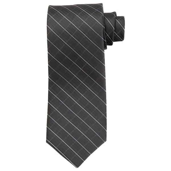 Mens Calvin Klein Etched Windowpane XL Tie - image 