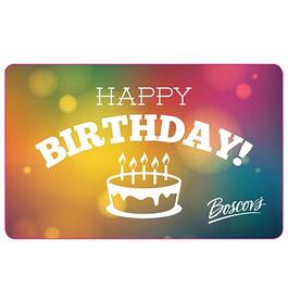 Boscov&#39;s Happy Birthday Cake Gift Card