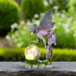 Northlight Solar Fairy with Gazing Ball Outdoor Garden Statue - image 1