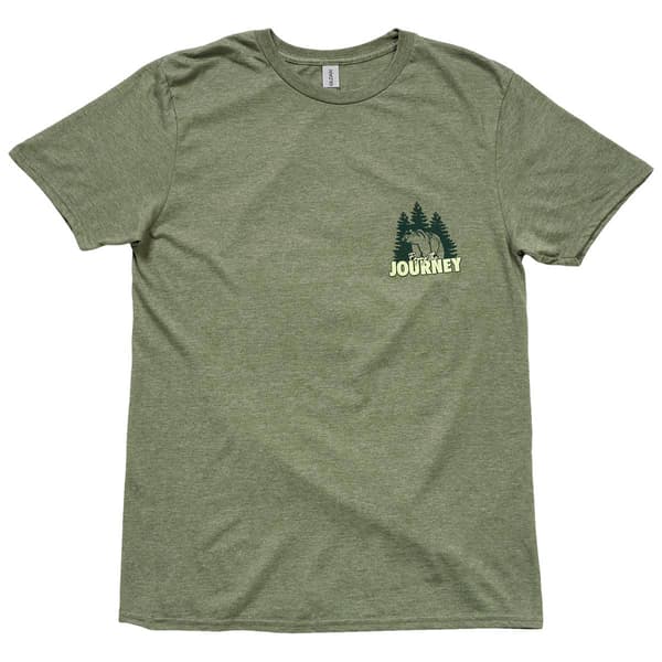 Mens Enjoy the Journey Short Sleeve T-Shirt - Military Green