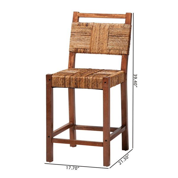 bali & pari Chabela Seagrass Counter Stool - Set of 2
