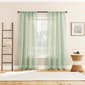 Rivalie Embroidered Sheer Rod Pocket Panel Curtain - image 1