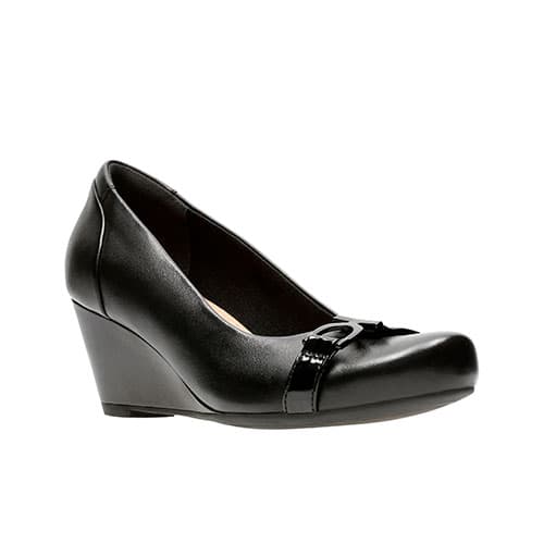 Womens Clarks&#40;R&#41; Flores Poppy Wedge Heels - image 