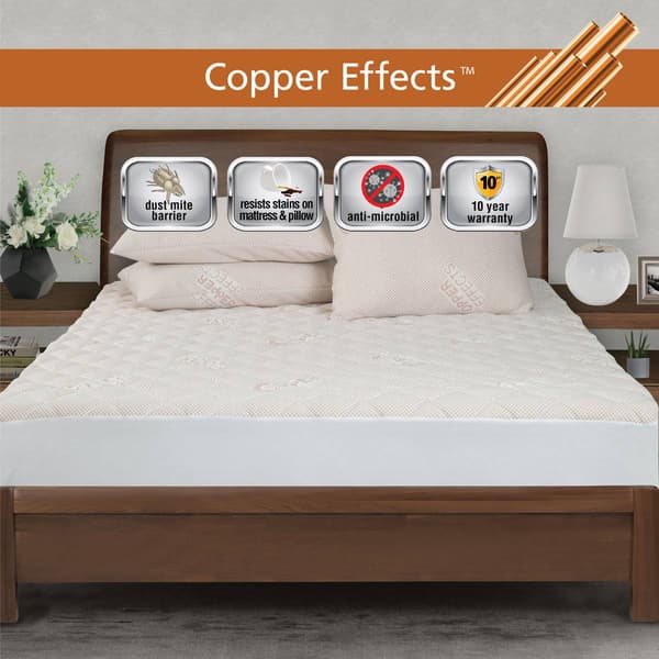 All-In-One Copper Effects™ Fitted Mattress Pad
