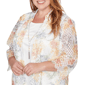 Plus Size Alfred Dunner Al Fresco Lace Floral Two In One Blouse - image 5