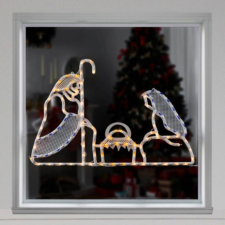 Northlight Seasonal 30in. Nativity Christmas Window Silhouette