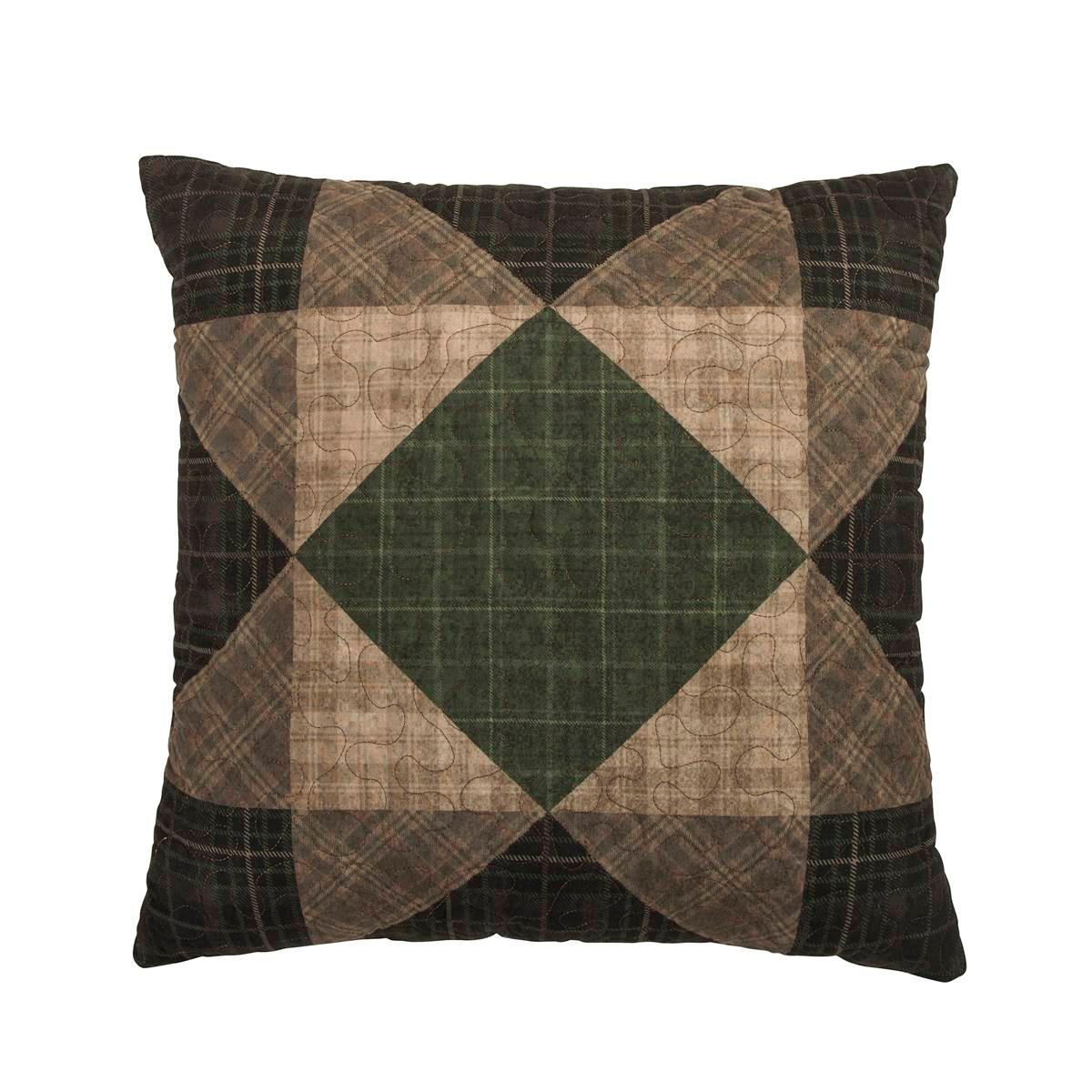 Donna Sharp Antique Pine Sawtooth Decorative Pillow - 18x18