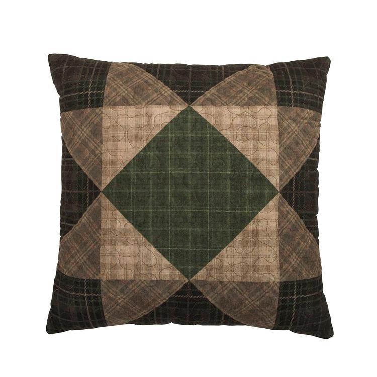 Donna Sharp Antique Pine Sawtooth Decorative Pillow - 18x18