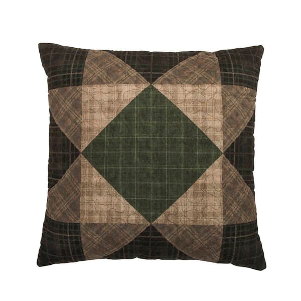 Donna Sharp Antique Pine Sawtooth Decorative Pillow - 18x18 - image 