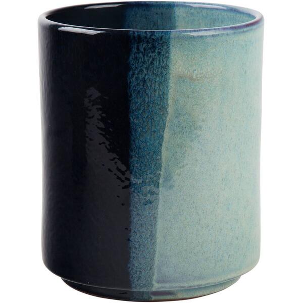 Home Essentials 7in. Duo Tri Blue Reactive Utensil Crock - image 