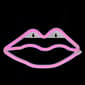 Northlight Seasonal Pink LED Valentine&#39;s Day Lip Wall Sign - image 2